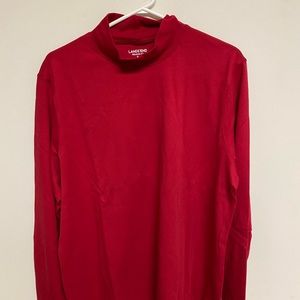 Lands’ End Red Mock neck